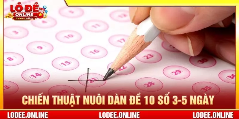 Chiến thuật nuôi dàn đề 10 số khung 3-5 ngày