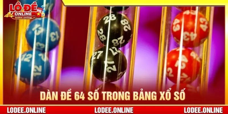 Dàn đề 64 số trong bảng xổ số