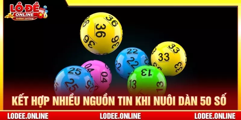 Kết hợp nhiều nguồn tin khi nuôi dàn 50 số