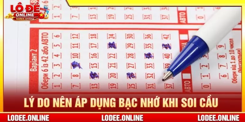 Lý do nên áp dụng bạc nhớ khi soi cầu