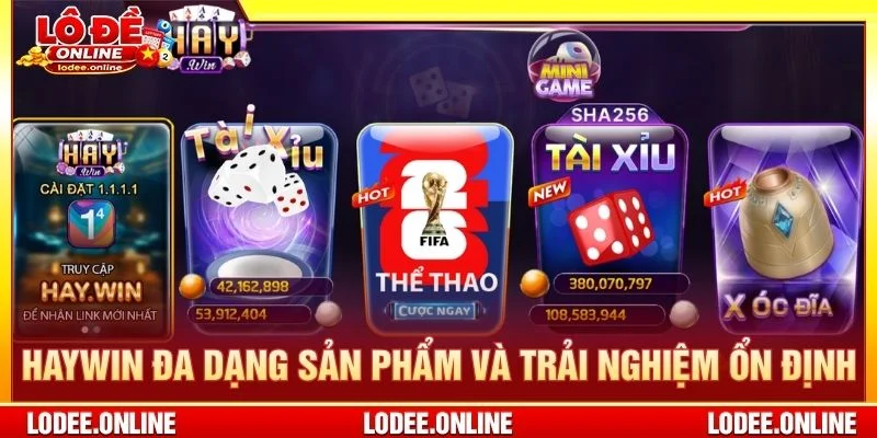 Haywin đa dạng sản phẩm và trải nghiệm ổn định